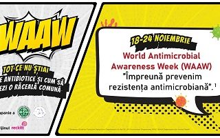 WORLD ANTIMICROBIAL AWARENESS WEEK (WAAW) 2022 Informatii WAAW! Jumatate dintre romani apeleaza la antibiotice  pentru raceli comune sau dureri in gat